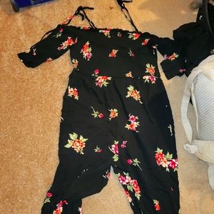 Floral Pants suit/romper